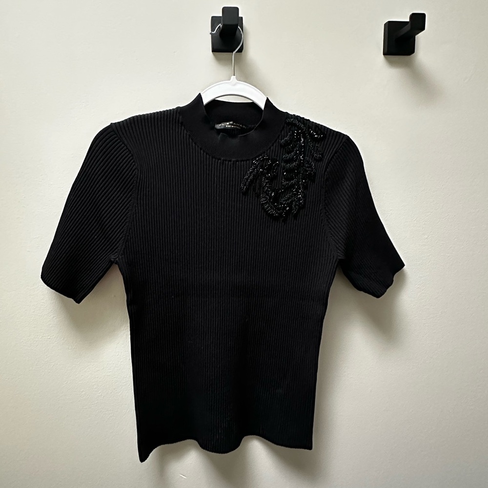 Elie Tahari Exclusive Limited Edition 50th Anniversary Collection Black Sweater